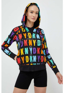 DKNY Суичър с качулка с десен - Pepit.bg
