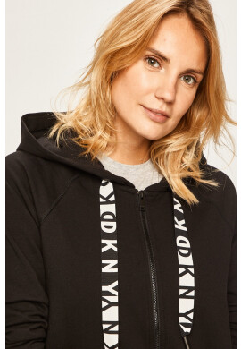 DKNY Суичър дамска в зелено с изчистен дизайн - Pepit.bg