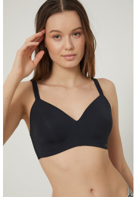 DKNY Сутиен в черно с изчистен дизайн - Pepit.bg