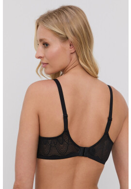 DKNY Сутиен в черно с изчистен дизайн - Pepit.bg