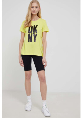 DKNY Тениска дамски в жълто - Pepit.bg