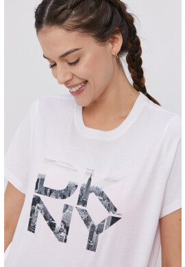 DKNY Тениска дамска в бяло - Pepit.bg