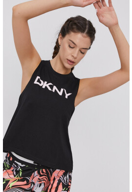 DKNY Топ дамски в зелено с ниско поло - Pepit.bg
