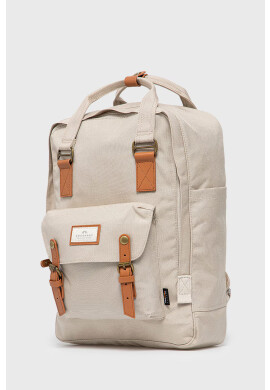 Doughnut Раница Macaroon Large Cordura дамска в бежово голям размер с изчистен дизайн - Pepit.bg