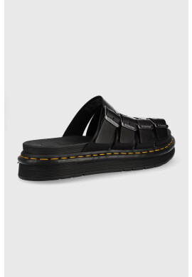 Dr. Martens Кожени чехли в черно - Pepit.bg