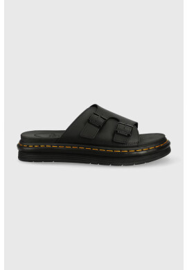 Dr. Martens Кожени чехли в черно - Pepit.bg