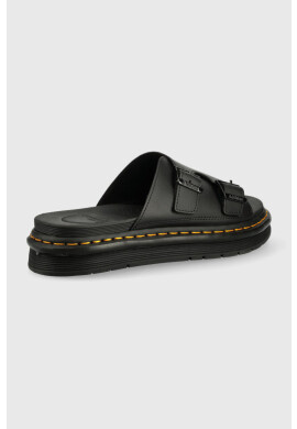 Dr. Martens Кожени чехли в черно - Pepit.bg