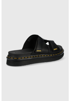 Dr. Martens Кожени чехли в черно - Pepit.bg