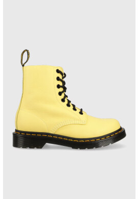 Dr. Martens Кожени кубинки 1460 Pascal в жълто с равна подметка DM30689708 - Pepit.bg