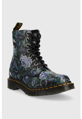 Dr. Martens Кожени кубинки 1460 Pascal в тъмносиньо с платформа - Pepit.bg