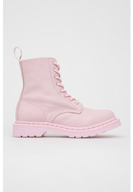 Dr. Martens Кожени кубинки в бордо с платформа - Pepit.bg