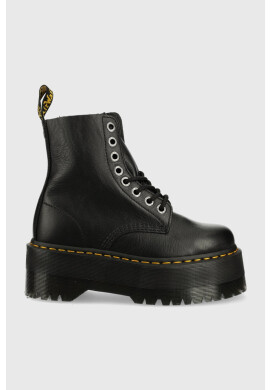 Dr. Martens Кожени кубинки 1460 Pascal Max в черно с платформа - Pepit.bg
