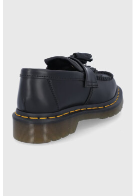 Dr. Martens Кожени мокасини Adrian Yellow Stitch в черно - Pepit.bg