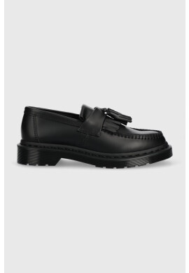 Dr. Martens Кожени мокасини Adrian Mono в черно с равна подметка DM30637001 - Pepit.bg