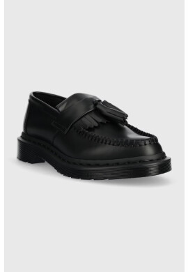 Dr. Martens Кожени мокасини Adrian Mono в черно с равна подметка DM30637001 - Pepit.bg