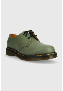 Dr. Martens Кожени половинки обувки 1461 в зелено - Pepit.bg