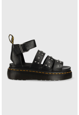Dr. Martens Кожени сандали Clarissa II Quad в черно с платформа - Pepit.bg