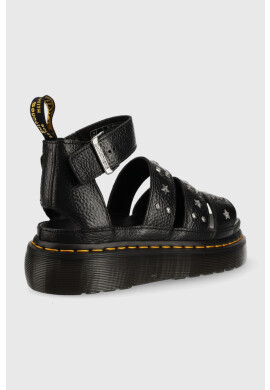 Dr. Martens Кожени сандали Clarissa II Quad в черно с платформа - Pepit.bg