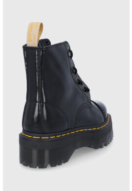 Dr. Martens Кубинки Vegan Sinclair дамски в черно с платформа - Pepit.bg