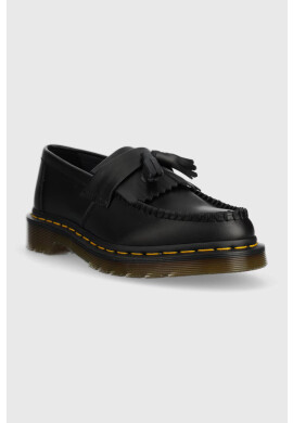 Dr. Martens Мокасини Vegan Adrian в черно с равна подметка DM30744001 - Pepit.bg