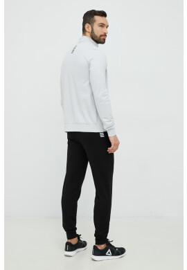 EA7 Emporio Armani Памучен анцуг в сиво - Pepit.bg