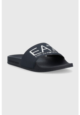 EA7 Emporio Armani Детски чехли в тъмносиньо - Pepit.bg