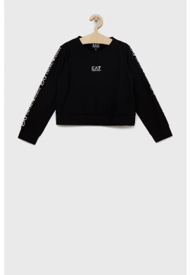 EA7 Emporio Armani Детски суичър в черно - Pepit.bg