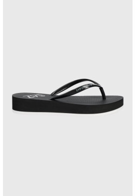 EA7 Emporio Armani Джапанки в черно с платформа - Pepit.bg