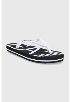 EA7 Emporio Armani Джапанки мъжки в черно - Pepit.bg