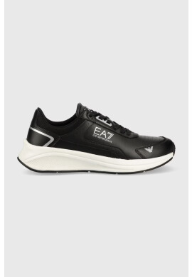 EA7 Emporio Armani Кожени маратонки в черно X8X139 XK324 N763 - Pepit.bg