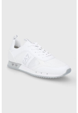 EA7 Emporio Armani Обувки в бяло - Pepit.bg