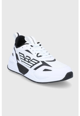 EA7 Emporio Armani Обувки в бяло с платформа - Pepit.bg