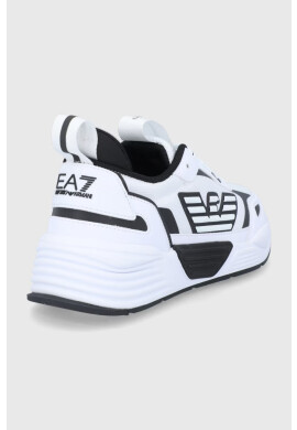 EA7 Emporio Armani Обувки в бяло с платформа - Pepit.bg