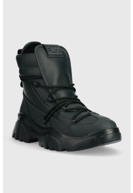 EA7 Emporio Armani Обувки Boot Flakes в зелено - Pepit.bg