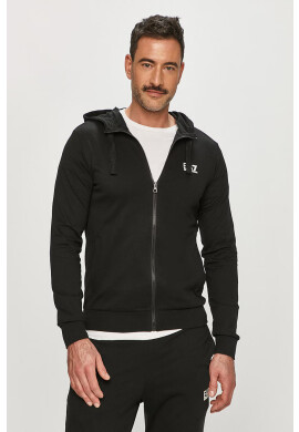 EA7 Emporio Armani Памучен анцуг в черно - Pepit.bg