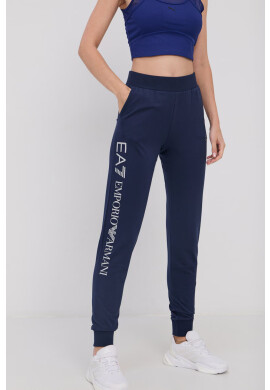 EA7 Emporio Armani Панталони дамски в тъмносиньо с изчистен дизайн - Pepit.bg