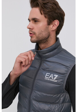 EA7 Emporio Armani Пухен елек мъжки в сиво - Pepit.bg