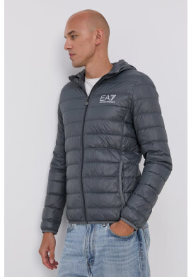 EA7 Emporio Armani Пухено яке мъжко в сиво с преходна изолация - Pepit.bg