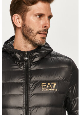 EA7 Emporio Armani Пухено яке в черно с преходна изолация - Pepit.bg