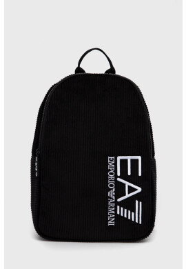 EA7 Emporio Armani Раница дамска в черно голям размер с изчистен дизайн - Pepit.bg