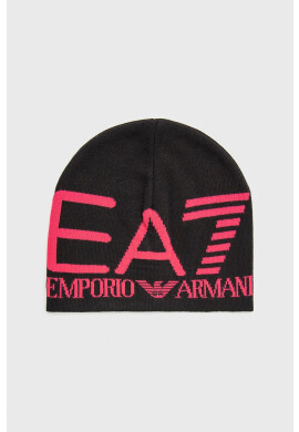 EA7 Emporio Armani Шапка в розово с фина плетка от памук - Pepit.bg