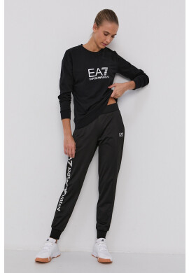 EA7 Emporio Armani Суичър дамски в черно с принт - Pepit.bg