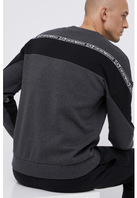 EA7 Emporio Armani Суичър в черно с принт - Pepit.bg