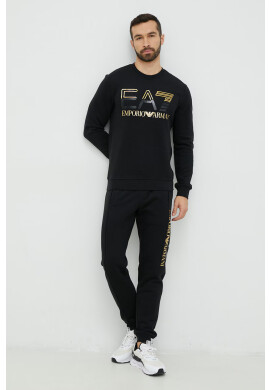 EA7 Emporio Armani Суичър в черно с апликация - Pepit.bg
