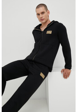 EA7 Emporio Armani Суичър дамски в тъмносиньо с изчистен дизайн - Pepit.bg