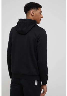 EA7 Emporio Armani Суичър мъжка в черно с принт - Pepit.bg