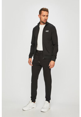 EA7 Emporio Armani Суичър в черно с изчистен дизайн - Pepit.bg