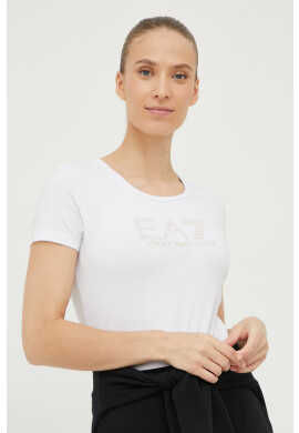 EA7 Emporio Armani Тениска в бяло - Pepit.bg