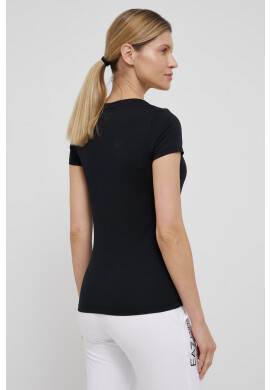 EA7 Emporio Armani Тениска дамска в черно - Pepit.bg
