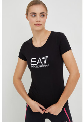 EA7 Emporio Armani Тениска в черно - Pepit.bg